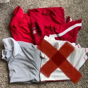 Lot of 3 size large dri fit polos for golf